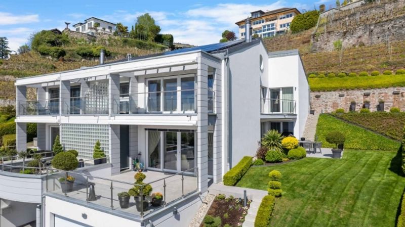 Elegantes, zeitgenössisches Anwesen mit Panoramablick auf den Genfersee - 1