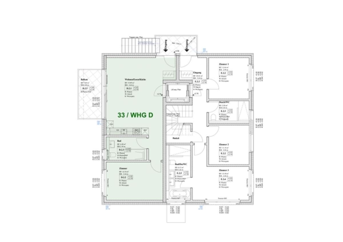 NEUBAU AN TOP LAGE (WHG-D) MIT EIGNE WASCHKÜCHE UND KELLER (14,5 m2) - 7