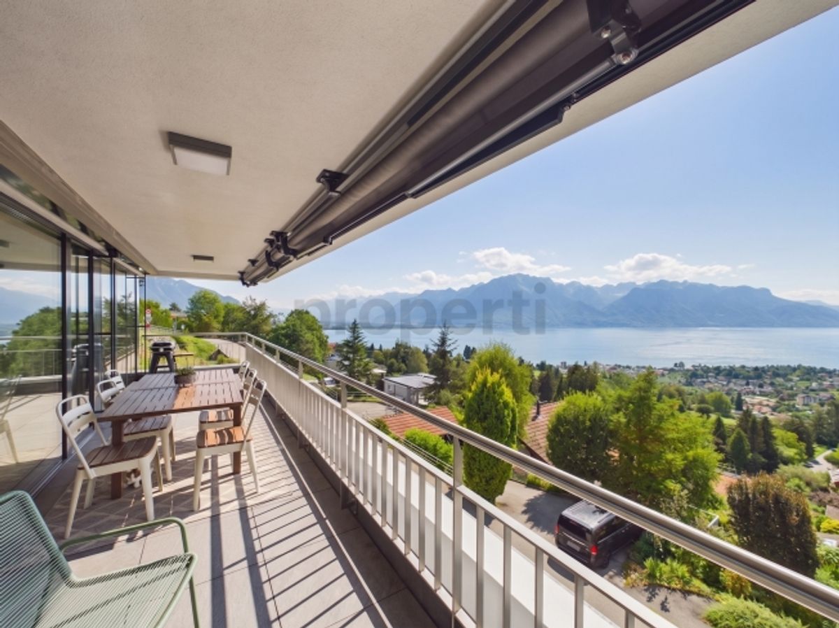 Vue panoramique sur le lac Léman, construction récente de 2020 et place de parking incluse - 10