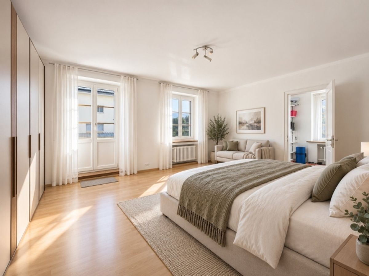 Sanfte Aussicht in Schüpfheim, Fünf Schlafzimmer für viel Platz, Renoviertes Traditionsgebäude mit Balkon - 5