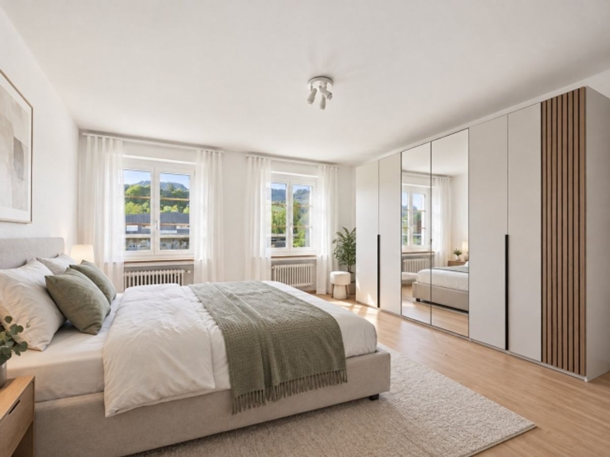 Sanfte Aussicht in Schüpfheim, Fünf Schlafzimmer für viel Platz, Renoviertes Traditionsgebäude mit Balkon - 6