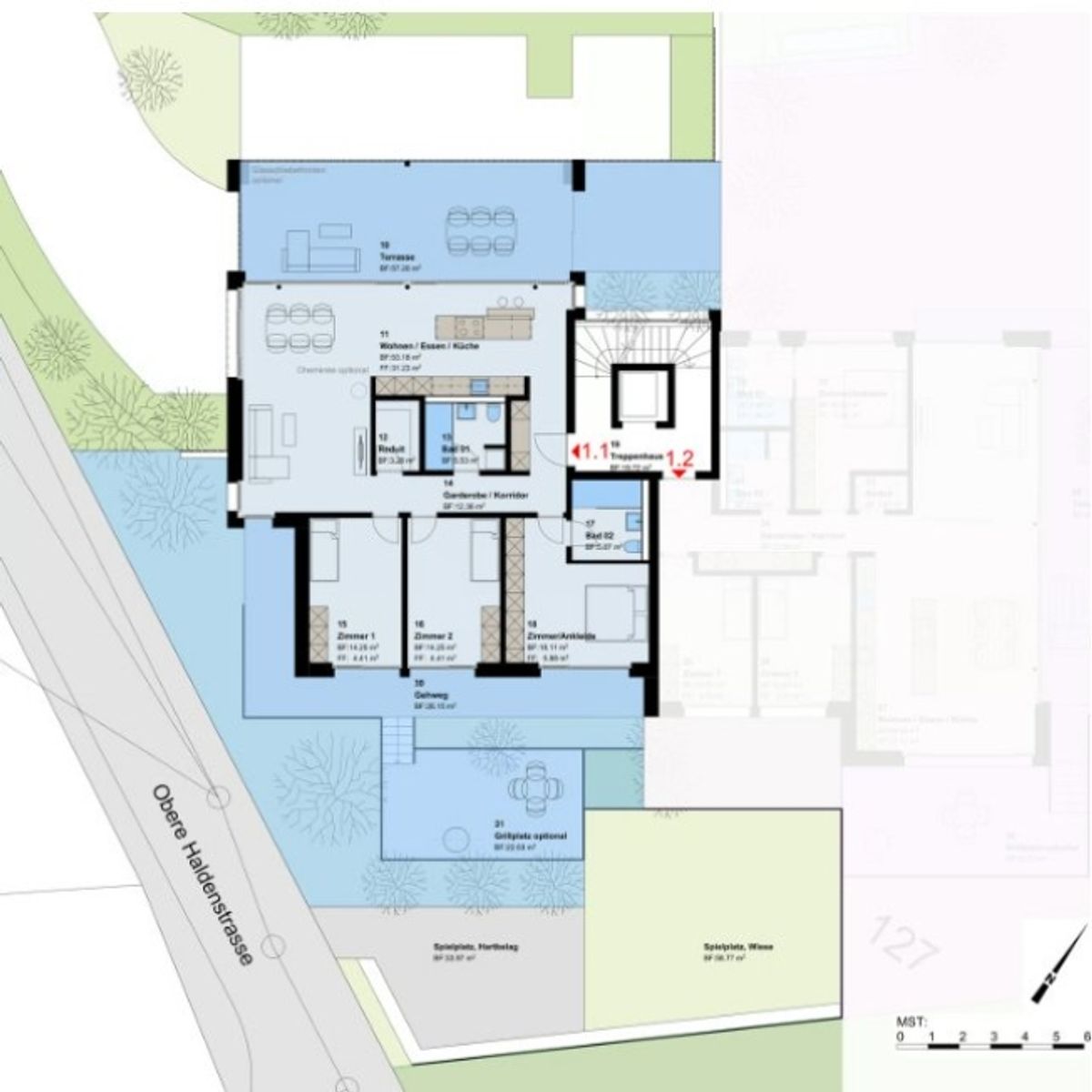 Neubauprojekt 4.5-Zimmer-Erdgeschosswohnung in Untereggen - 8