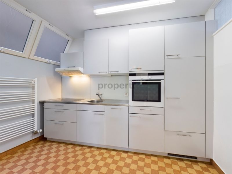 Moderne Küche, Balkon und gemeinsame Dachterrasse - 2