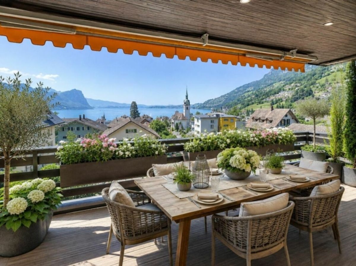EXKLUSIVE 3.5 ZIMMER WOHNUNG MIT UNVERBAUBARER SEE- UND BERGSICHT - 2
