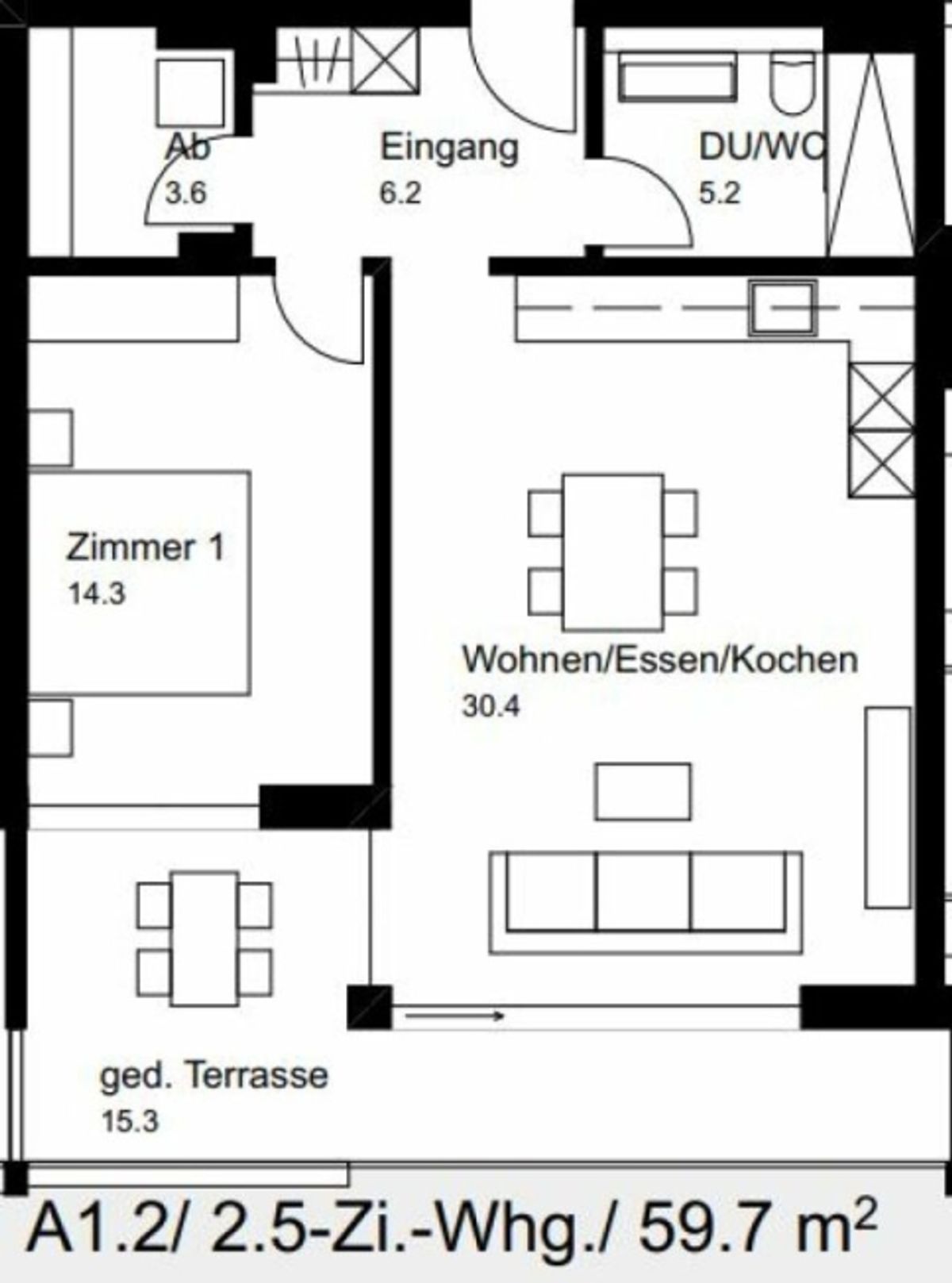 Helle 2.5 Zimmer-Wohnung - 11