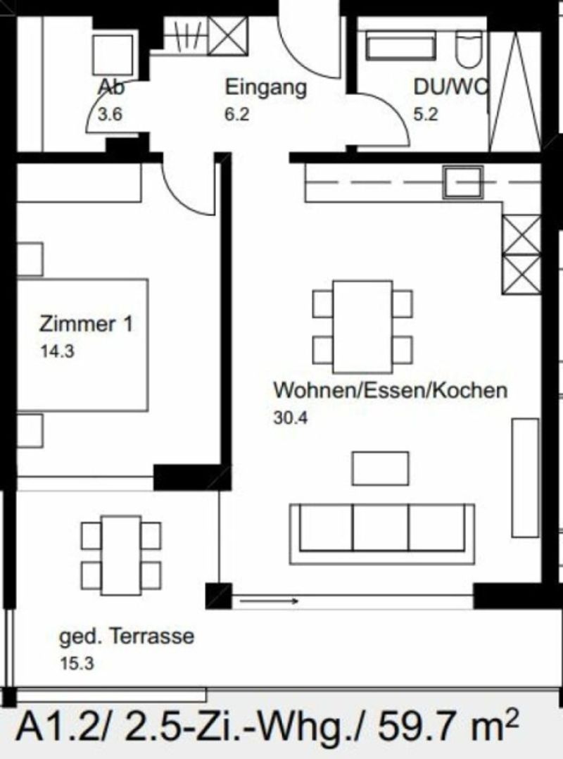 Helle 2.5 Zimmer-Wohnung - 12