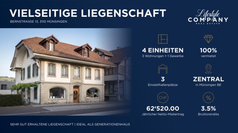 VIELSEITIGE LIEGENSCHAFT IN MÜNSINGEN - 2