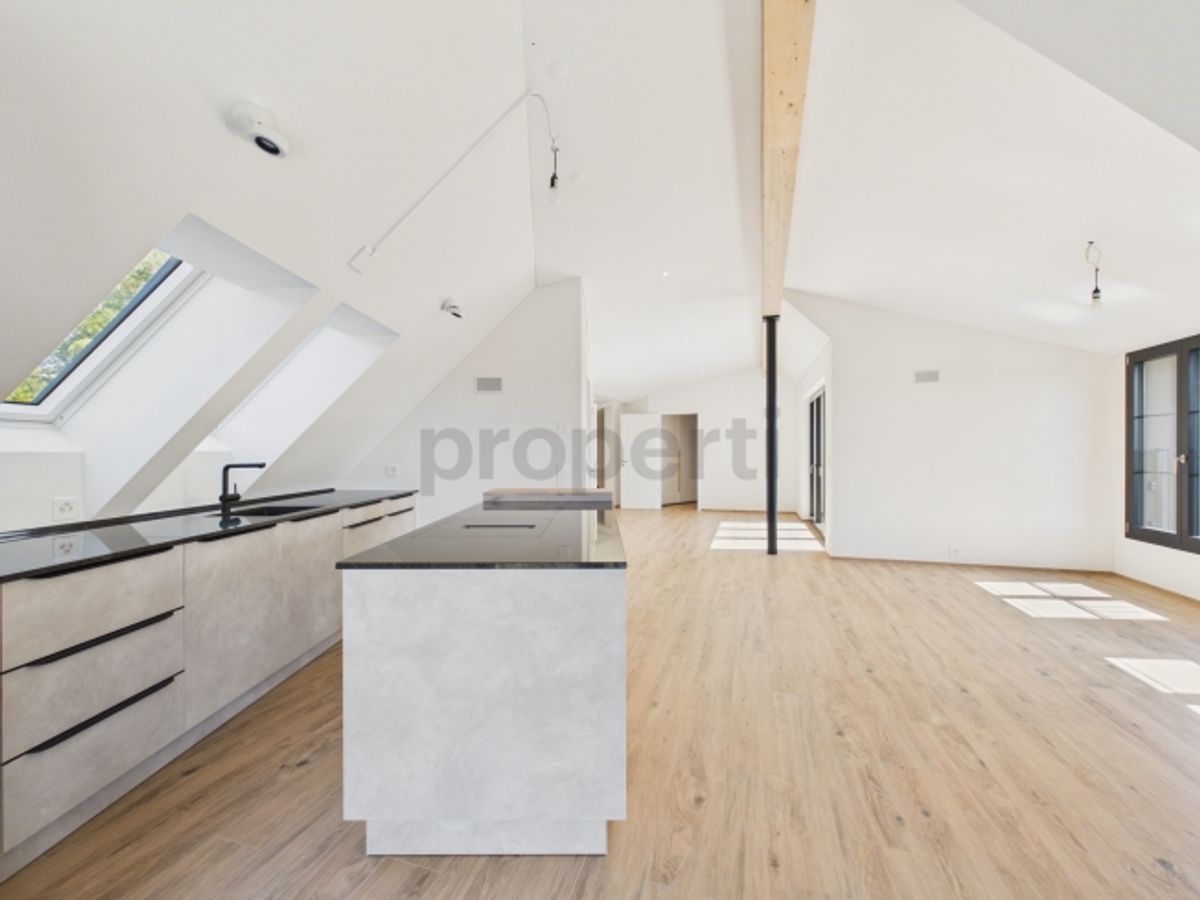 Attikawohnung direkt am Waldrand mit Zürichseeblick, Minergie-Standard und Free-Cooling - 5