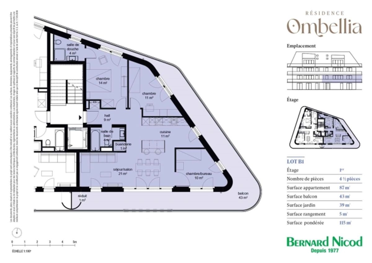 NEUE 4,5-Zimmer-Wohnung im ersten Stock mit großzügigem Balkon und privatem Garten - 1