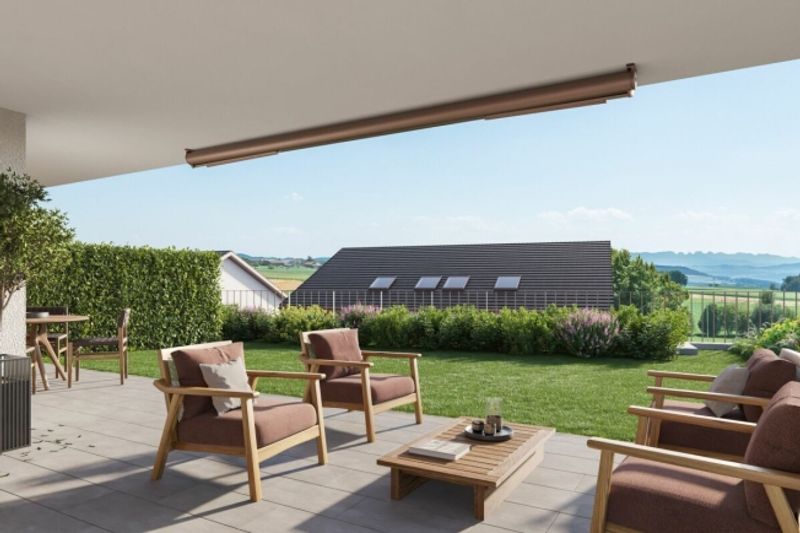 Neubau DORFRESORT - 3.5-Zi. Gartenwohnung mit Poolzugang - 2