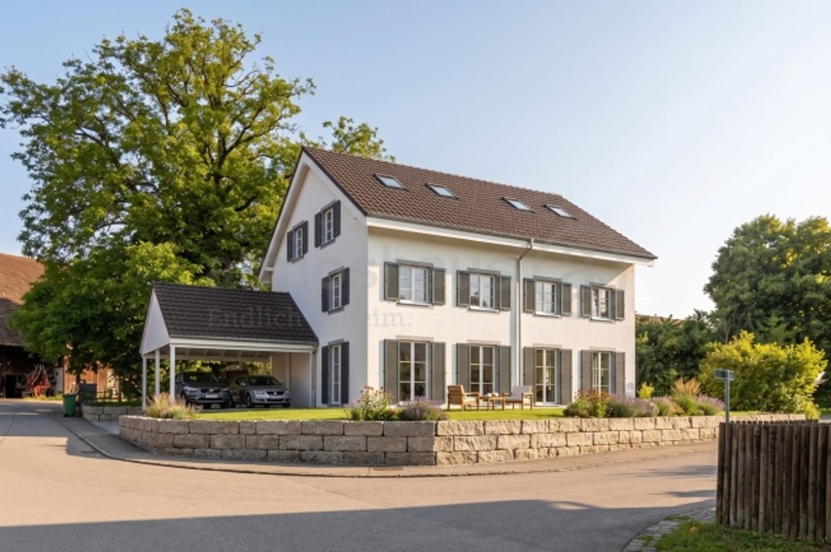 Modernes Doppeleinfamilienhaus mit Dorfcharme in Obfelden ZH - 0