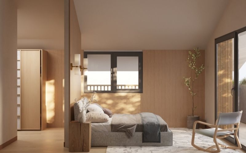 Chalet mitoyen contemporain sur plan  5,5 pièces à Euseigne (Hérémence) - 5