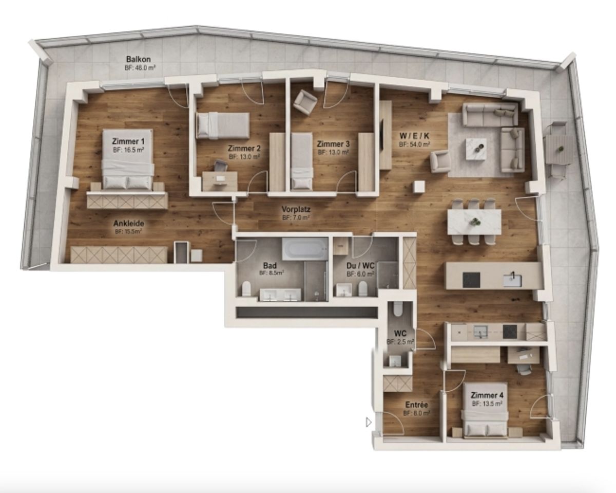 Seltene Gelegenheit im beliebten Three Point Projekt - Luxus über den Dächern (33. Etage) - 9