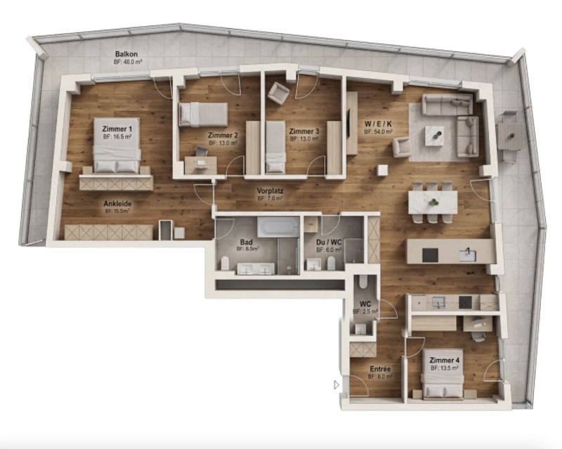 Seltene Gelegenheit im beliebten Three Point Projekt - Luxus über den Dächern (33. Etage) - 10