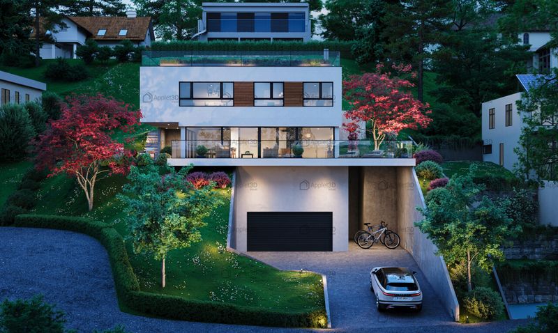 Vom Architekten entworfene Villa mit Panoramablick auf den See und die - 12