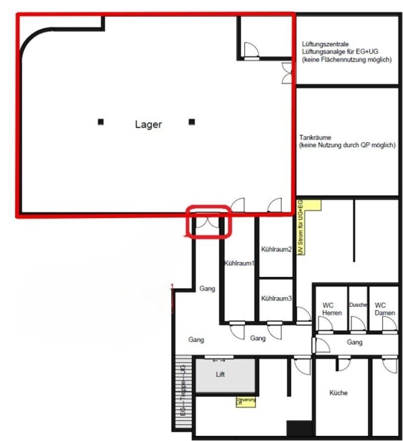 Grosszügiger Lagerraum mit 430 m² an zentraler Lage in Sursee - 7