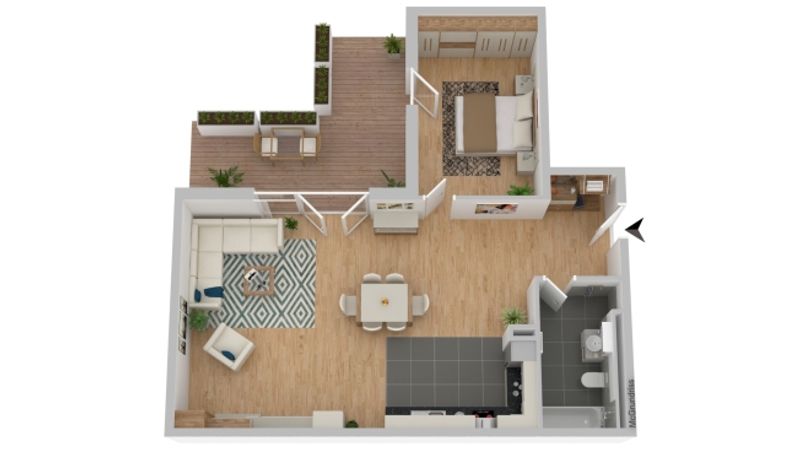 Joli logement à proximité des commerces - 9