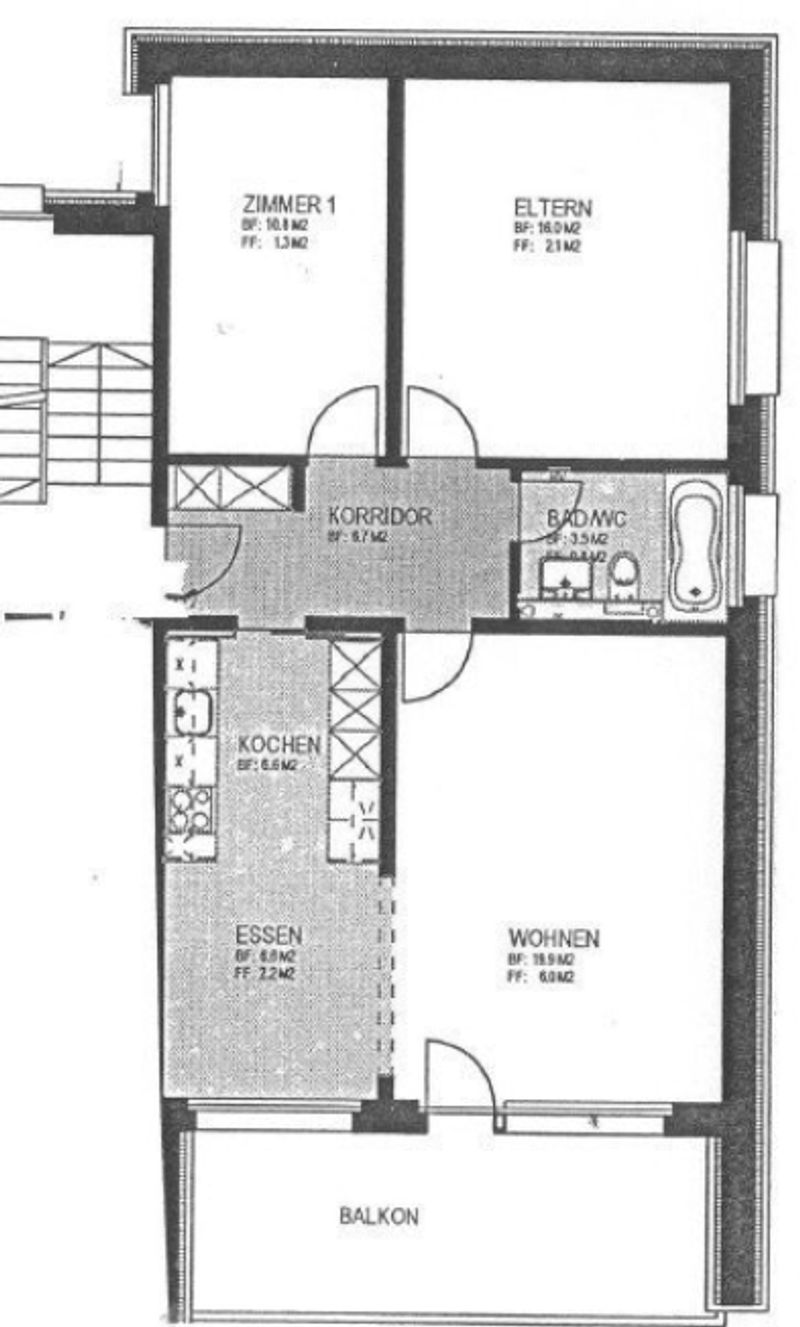moderne 3.5-Zimmerwohnung in grüner Umgebung - 6