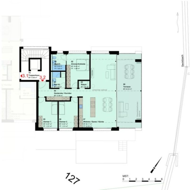 Neubauprojekt 4.5-Zimmer-Dachgeschosswohnung in Untereggen - 9