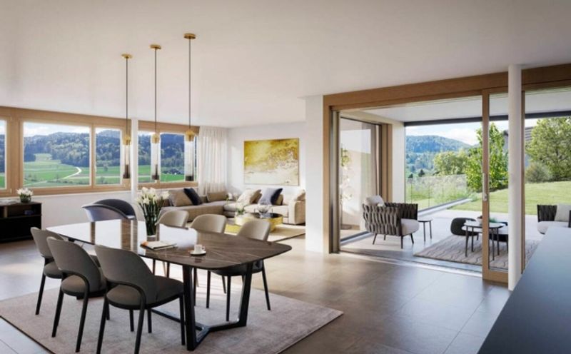 Traumhafte Fernsicht auf Alpstein mit Säntis und Churfirsten - 5.5-Zi.-Terrassenhaus - 7