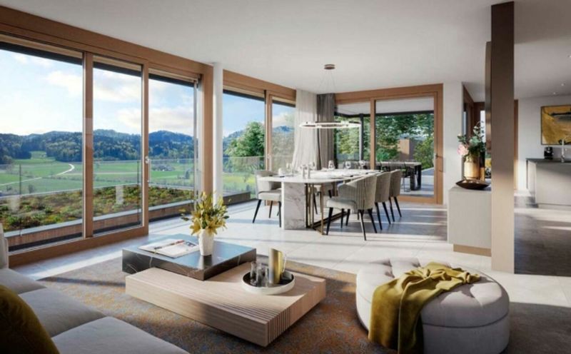 Traumhafte Fernsicht auf Alpstein mit Säntis und Churfirsten - 5.5-Zi.-Terrassenhaus - 8