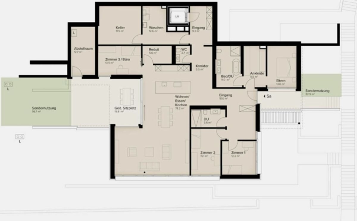 247 m² | Luxuriöses 5.5-Zimmer-Terrassenhaus - In den Reben - 11