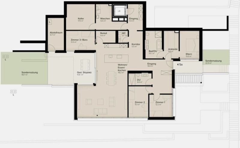 247 m² | Luxuriöses 5.5-Zimmer-Terrassenhaus - In den Reben - 12