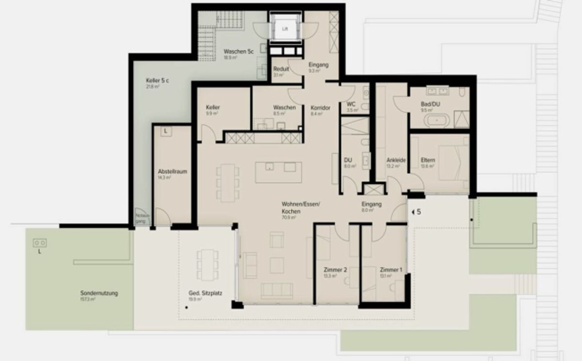 175 m² | Luxuriöses 4.5-Zimmer-Terrassenhaus - In den Reben - 12