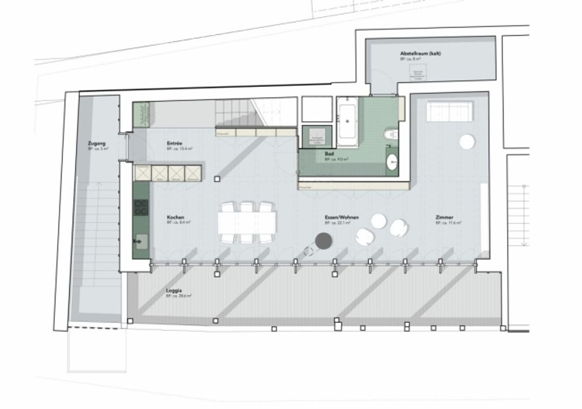 Erstbezug 3.5 bis 4-Zimmerwohnung Maisonette - 2