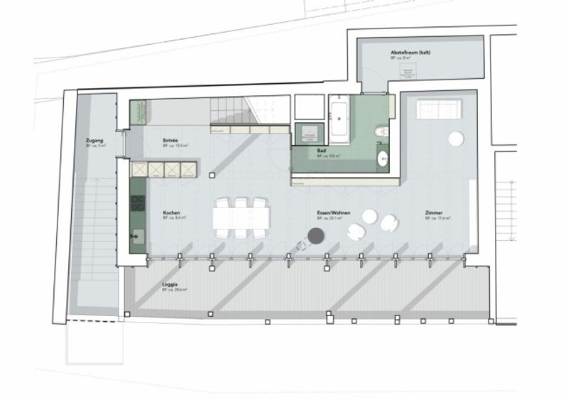 Erstbezug 3.5 bis 4-Zimmerwohnung Maisonette - 3