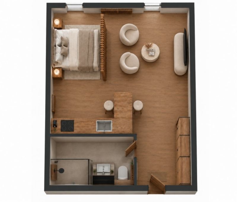 1.5 Room apartment - 3