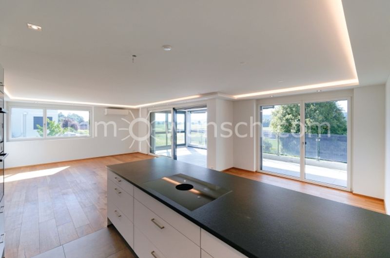 Moderne 3 ½ Zi. EGTW, mit Teil verglastem Balkon - herrlicher Fernsicht Walliser- und Berner Alpen - 3