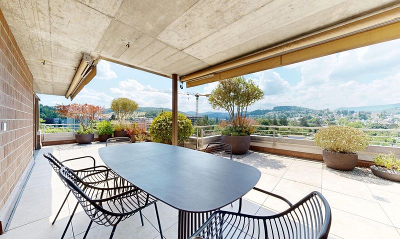 6.5 Zimmer Terrassenwohnung mit 189 m² Aussenfläche und Weitsicht - 8