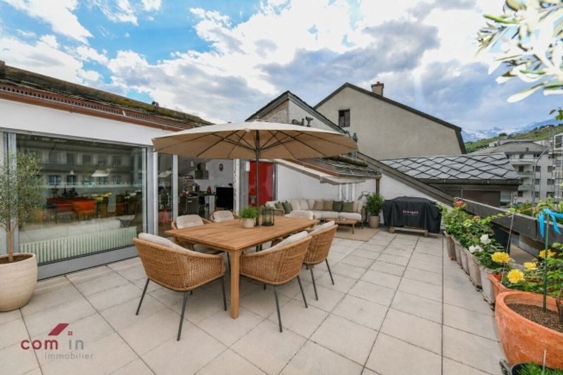 SION, 6,5-Zimmer-Doppelhaus
Terrasse von 48 m² – Altstadt - 1
