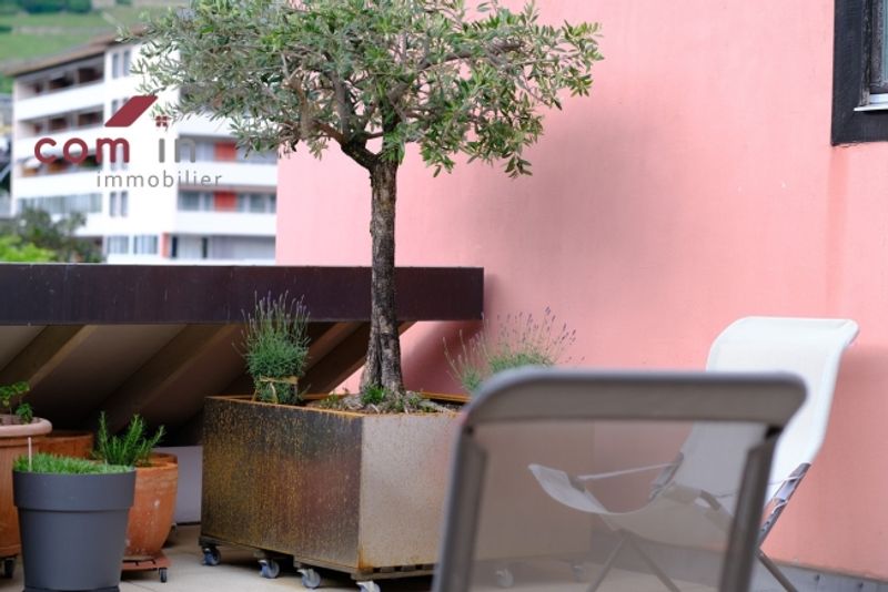 SION, 6,5-Zimmer-Doppelhaus
Terrasse von 48 m² – Altstadt - 10