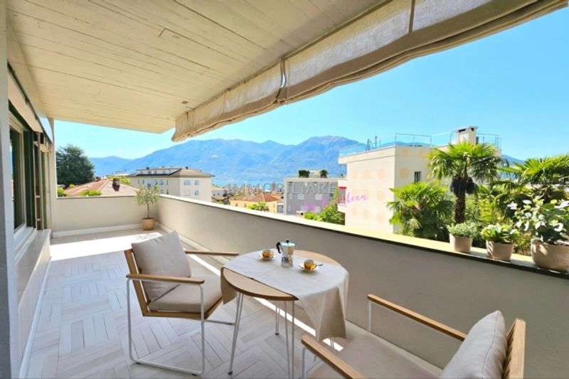 Ferienwohnung mit Seesicht vom Balkon, Kamin und Fussweg zum Bahnhof - 1