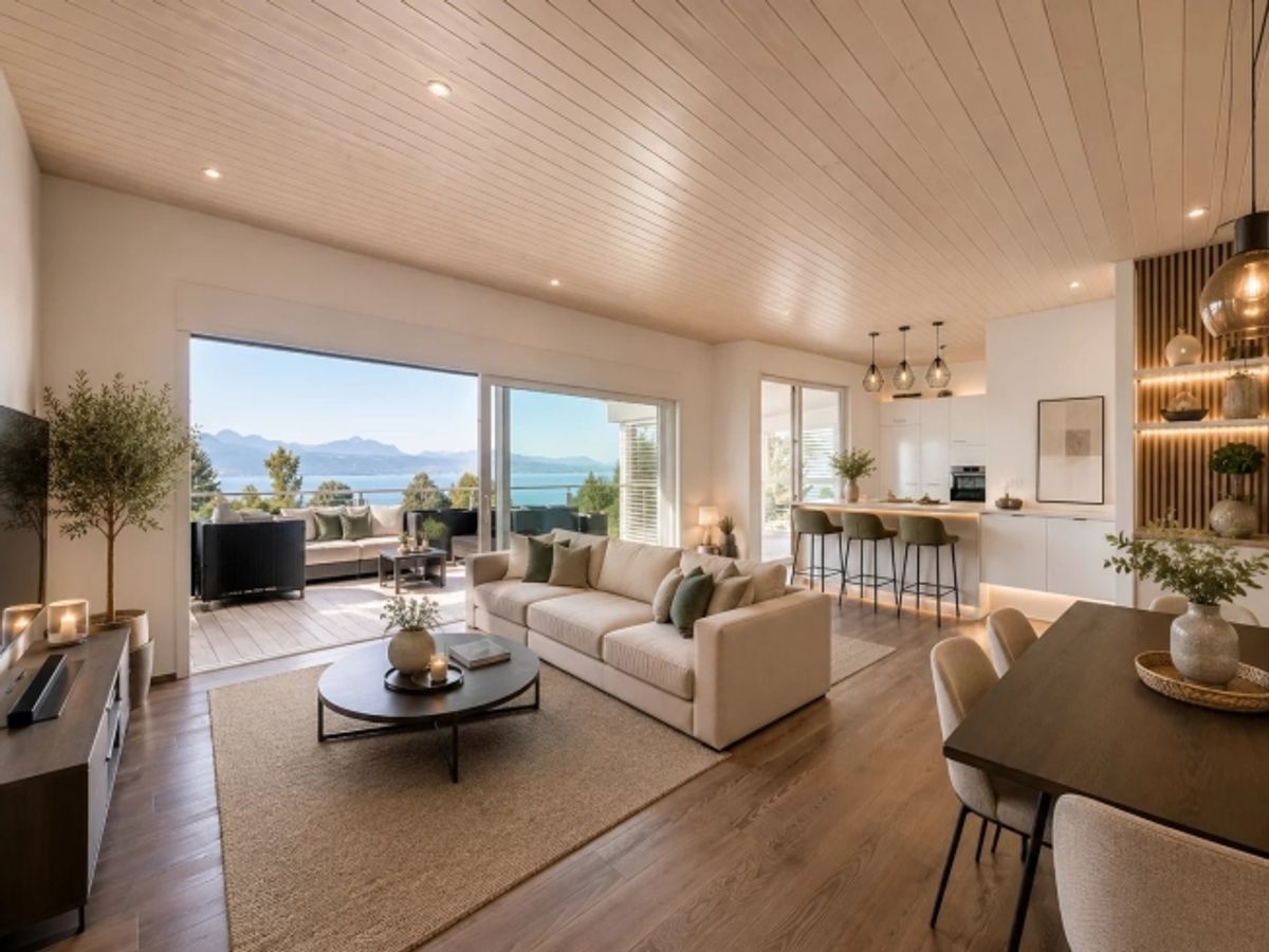 4,5-Zimmer-Wohnung mit Seeblick in Lutry - 0