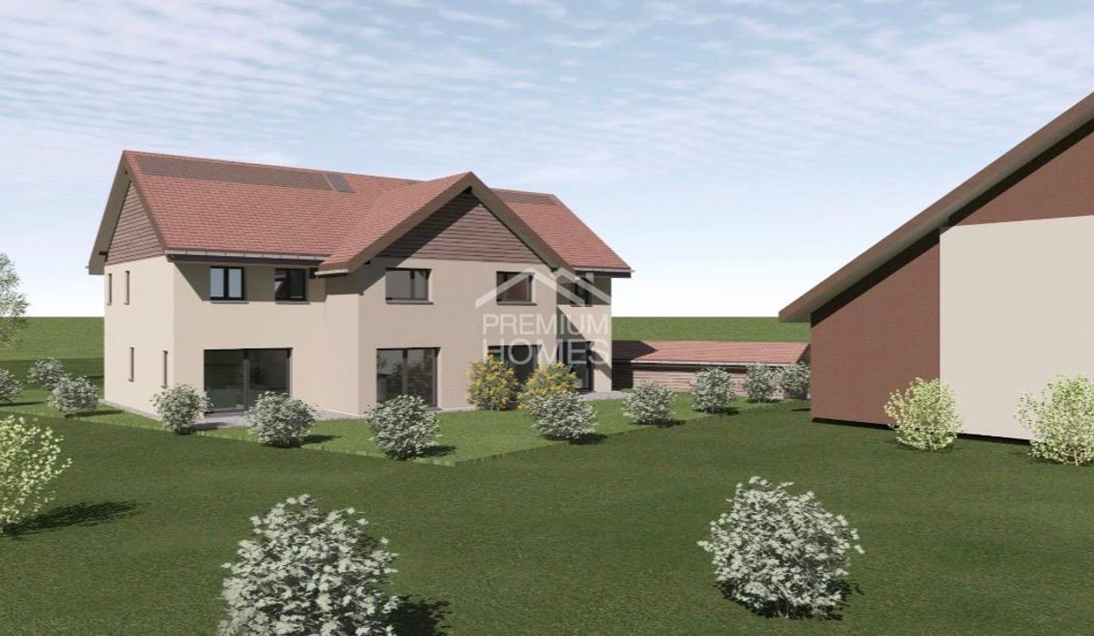 Terrain à bâtir à vendre à Chenens - Projet autorisé de 2 villas indiv - 0