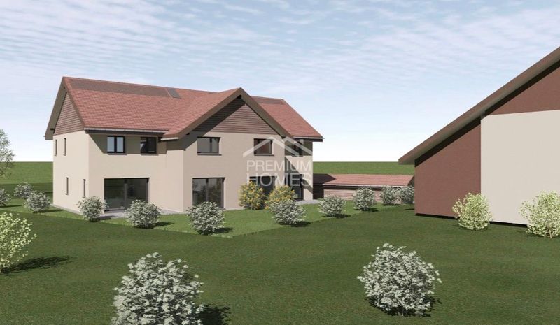 Terrain à bâtir à vendre à Chenens - Projet autorisé de 2 villas indiv - 1