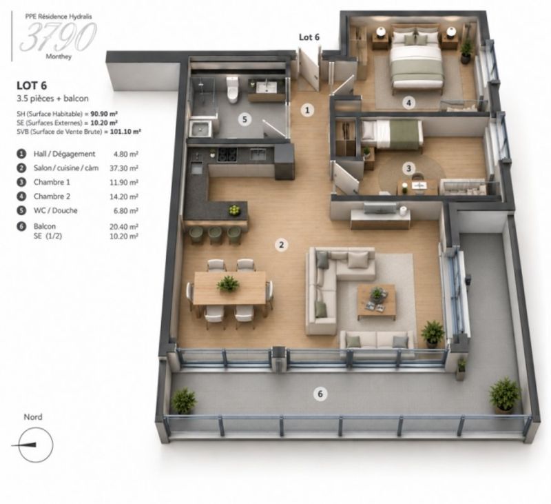 3.5-Zimmerwohnung in La Tour-de-Peilz - 9