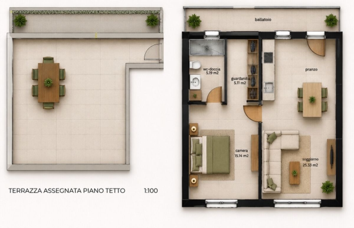 MODERNE 2,5-ZIMMER-WOHNUNGEN ZU MIETEN – BALERNA - 10