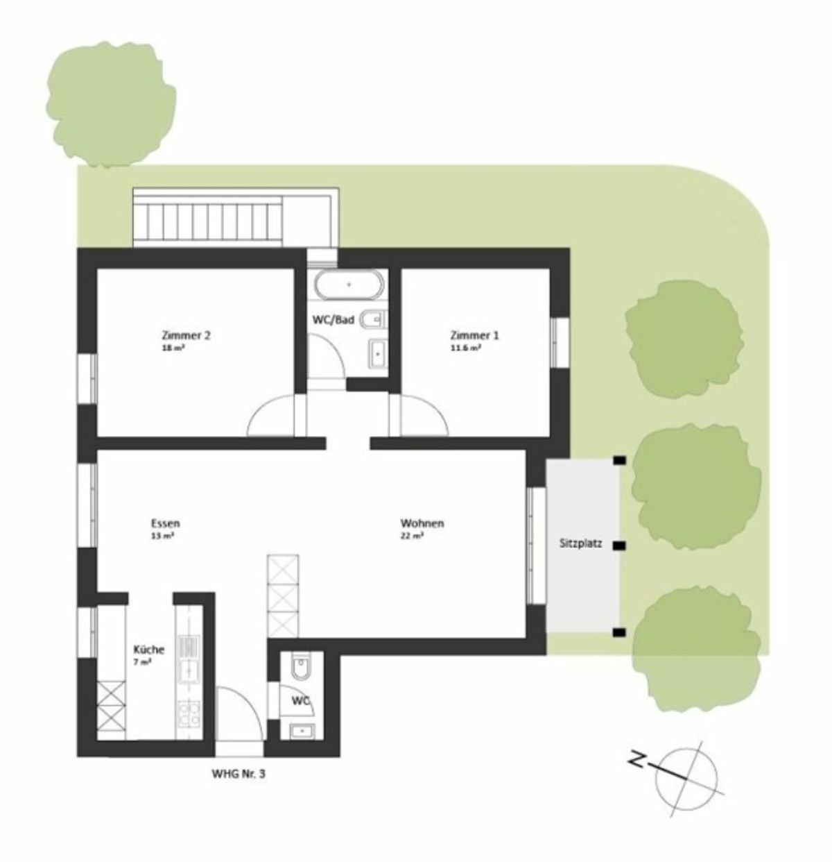Moderne und schmucke Gartenwohnung in Nähe des Flussufers - 10