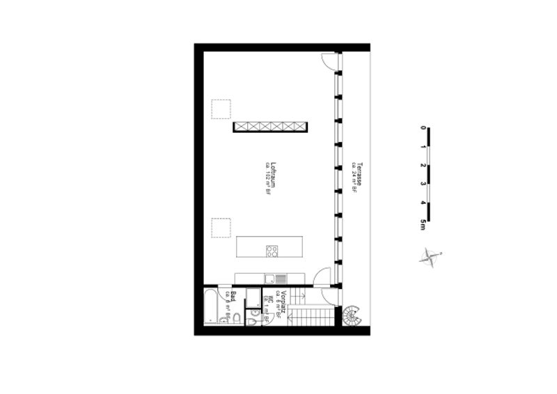 Loft mit beeindruckender Dachterrasse im «Gundeli» - 10