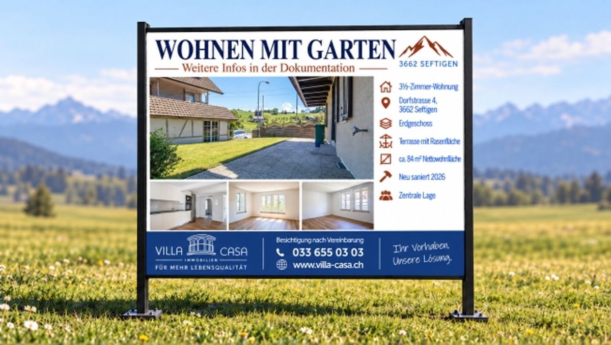 Komplett sanierte 3.5 Zimmerwohnung in Seftigen - 0