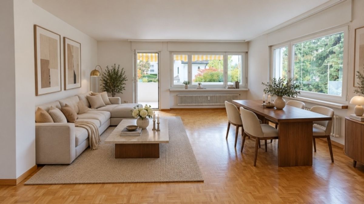 Helle 6-Zimmer-Wohnung im 1. OG  ruhig wohnen in Herrliberg | BEFRISTET - 0