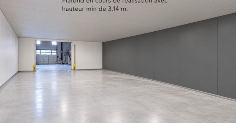 Sion, à louer un local de 297.60 m2 au rez étage dans un bâtiment industriel entièrement rénové. - 2