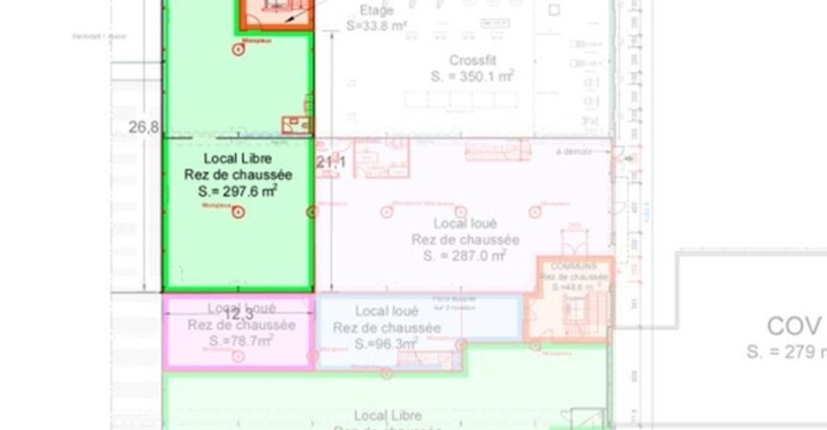 Sion, à louer un local de 297.60 m2 au rez étage dans un bâtiment industriel entièrement rénové. - 4