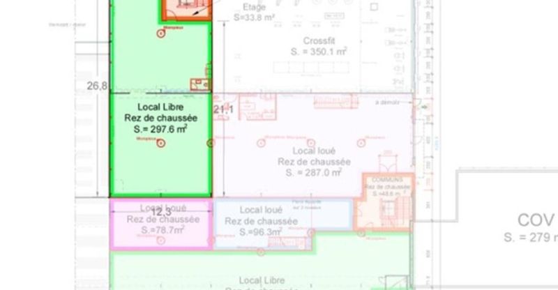 Sion, à louer un local de 297.60 m2 au rez étage dans un bâtiment industriel entièrement rénové. - 5