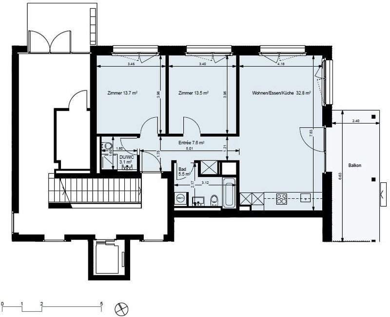 3.5 Zimmer Wohnung - 8