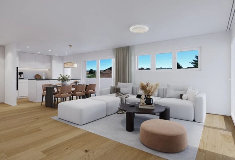 Neubauprojekt in Niederbipp Modern, grosszügig und perfekt gelegene 4.5 Zimmer Wohnung mit Balkon - 1